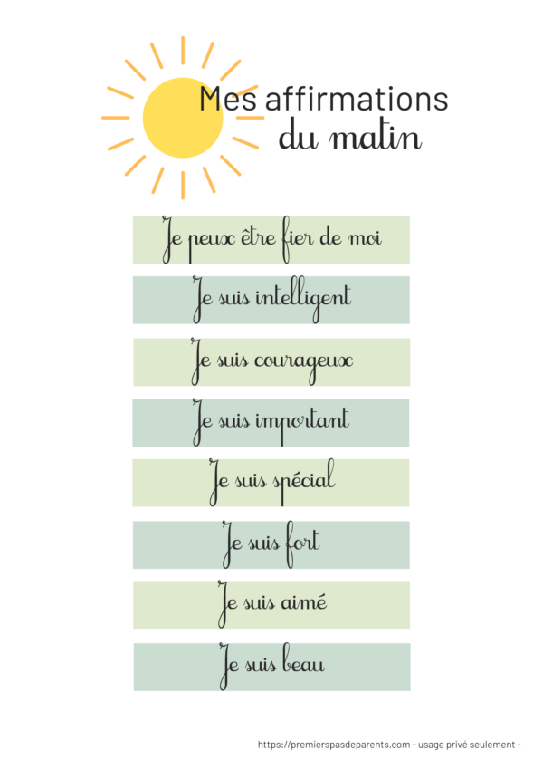 Affiche messages positifs du matin – Image 5