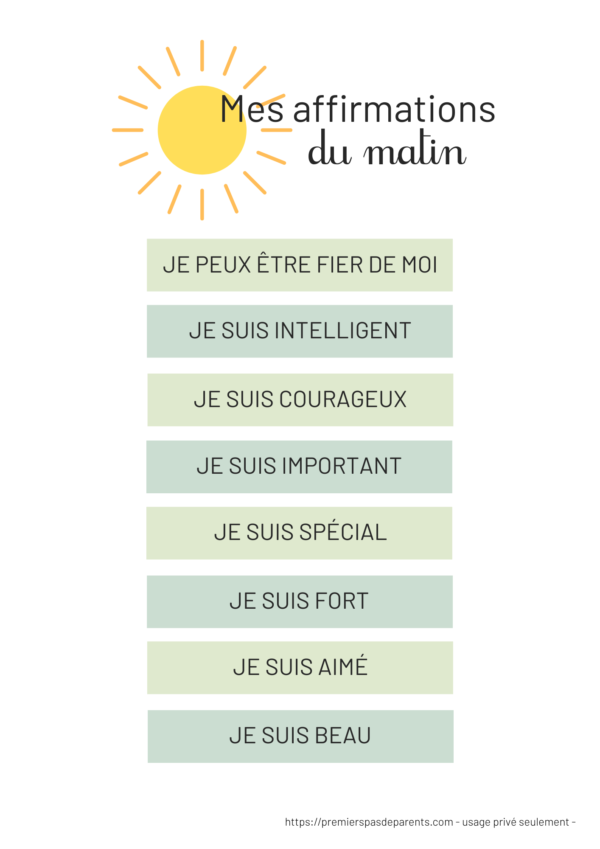 Affiche messages positifs du matin – Image 3