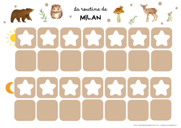 Tableau de routine enfants – Image 5