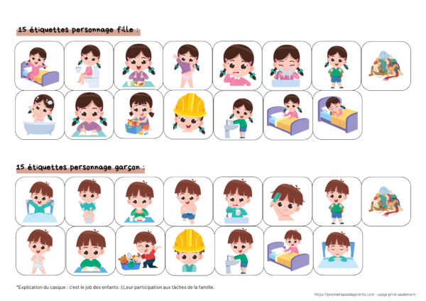 Tableau de routine enfants – Image 7